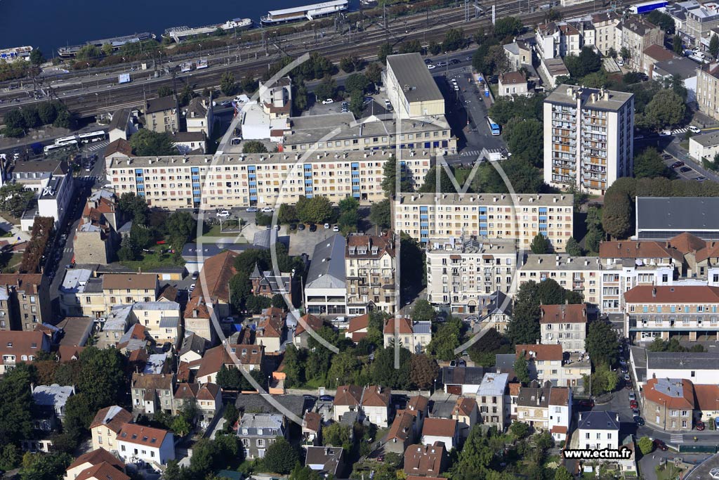 Photo arienne de Villeneuve-Saint-Georges (Centre)