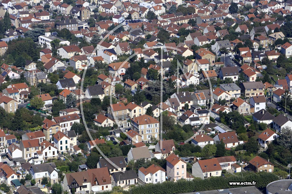 Photo arienne de Villeneuve-Saint-Georges (le Haut de Villeneuve)