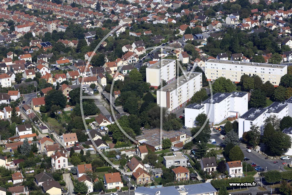 Photo arienne de Villeneuve-Saint-Georges (le Haut de Villeneuve)