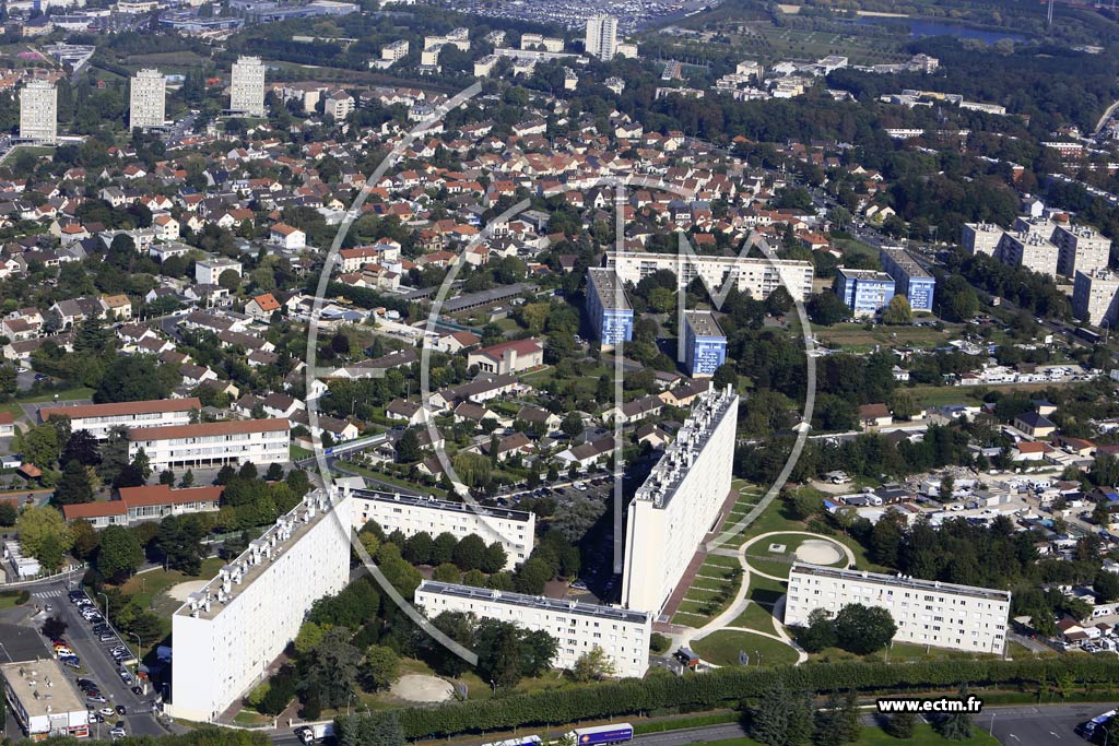 Photo arienne de Villeneuve-Saint-Georges (le Haut de Villeneuve)