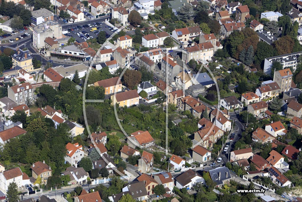 Photo arienne de Villeneuve-Saint-Georges (le Haut de Villeneuve)