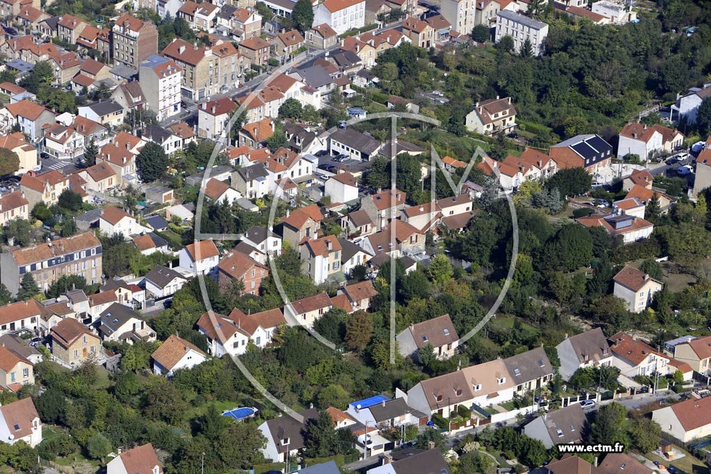 Photo arienne de Villeneuve-Saint-Georges (le Haut de Villeneuve)