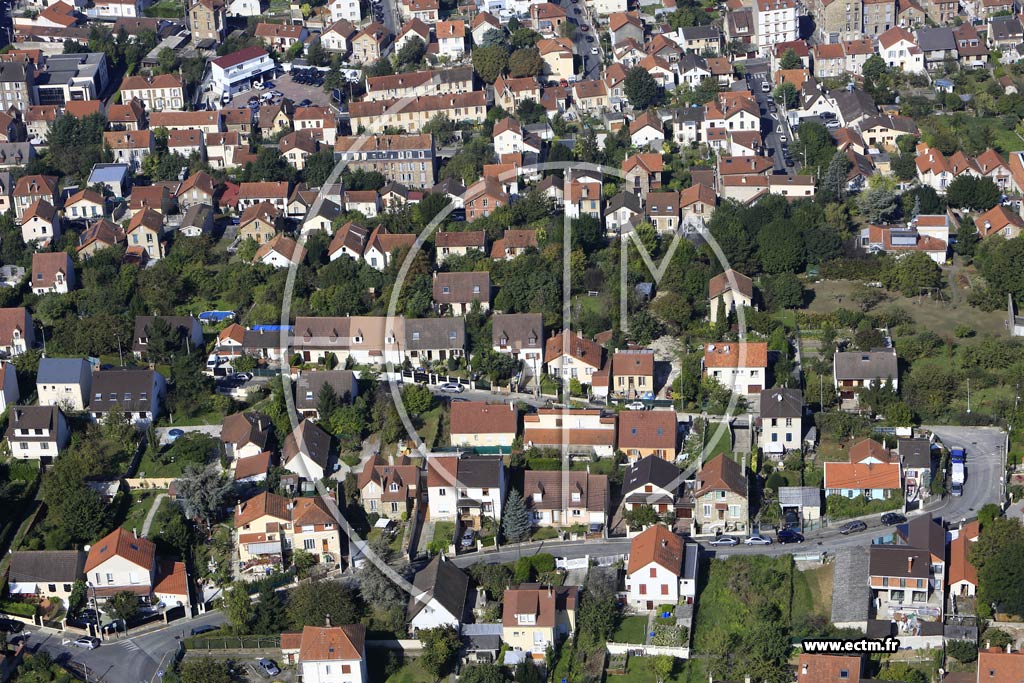 Photo arienne de Villeneuve-Saint-Georges (le Haut de Villeneuve)