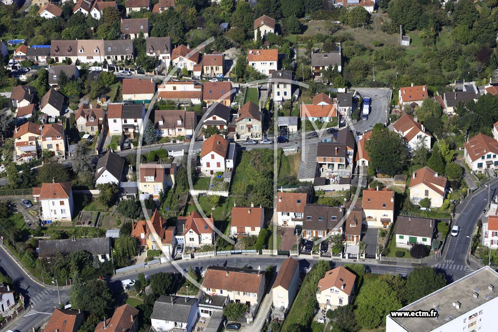 Photo arienne de Villeneuve-Saint-Georges (le Haut de Villeneuve)