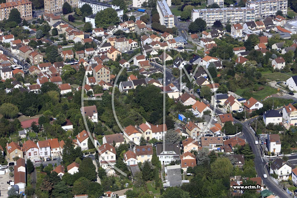 Photo arienne de Villeneuve-Saint-Georges (le Haut de Villeneuve)