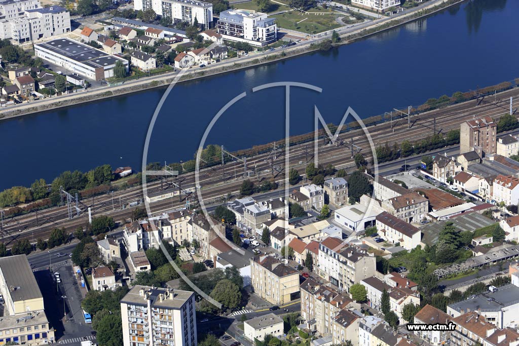 Photo arienne de Villeneuve-Saint-Georges (le Plateau)