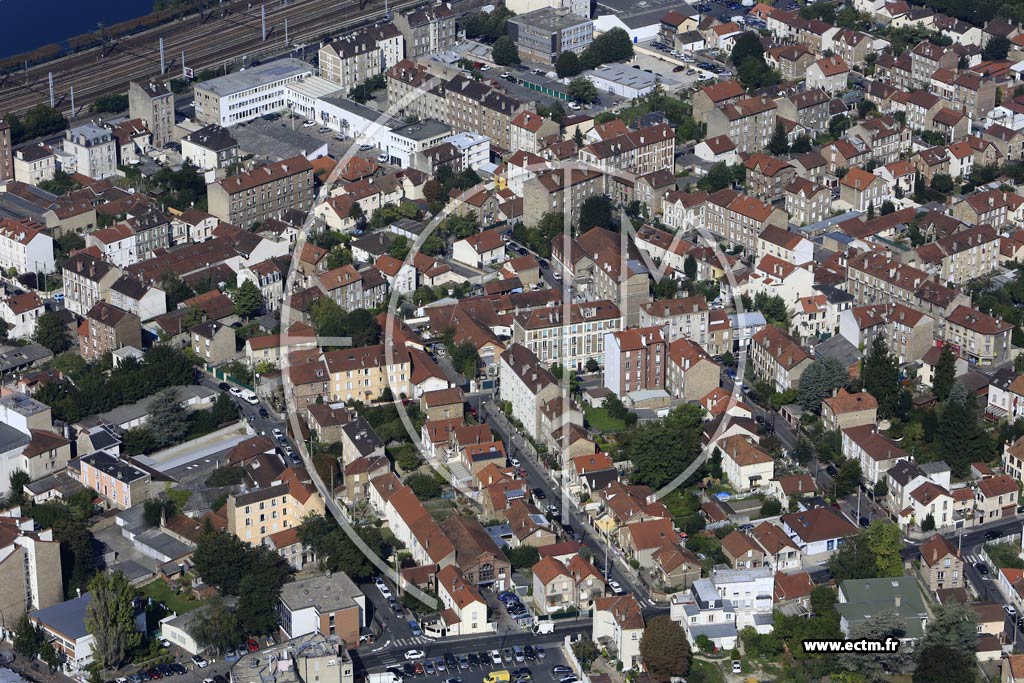 Photo arienne de Villeneuve-Saint-Georges (le Plateau)