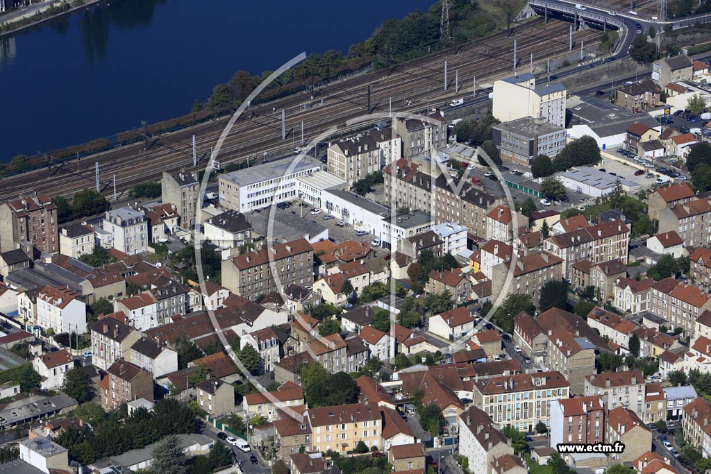 Photo arienne de Villeneuve-Saint-Georges (le Plateau)