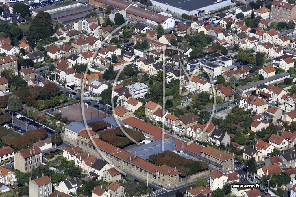 Photo arienne de Villeneuve-Saint-Georges (le Plateau)