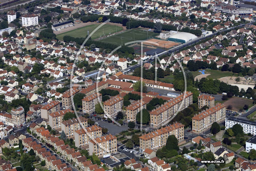 Photo arienne de Villeneuve-Saint-Georges (le Plateau)