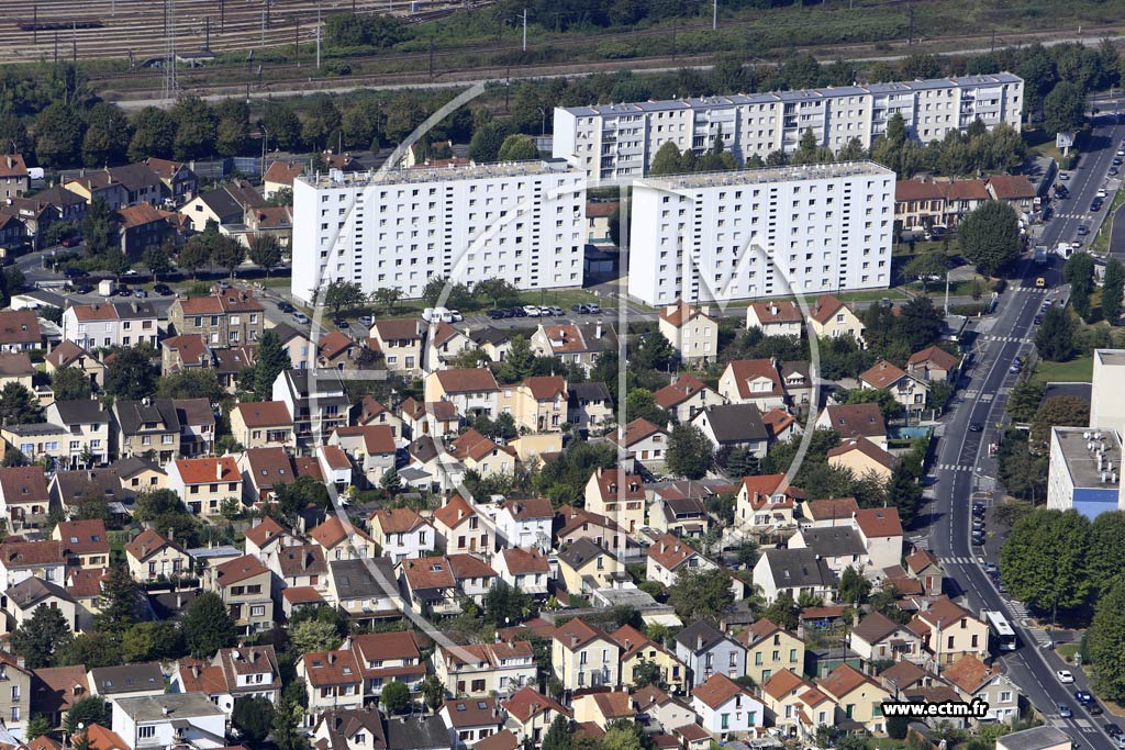 Photo arienne de Villeneuve-Saint-Georges (le Plateau)