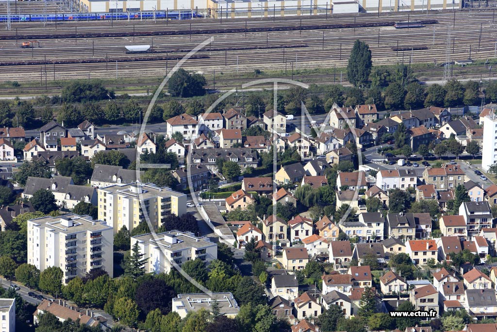 Photo arienne de Villeneuve-Saint-Georges (le Plateau)