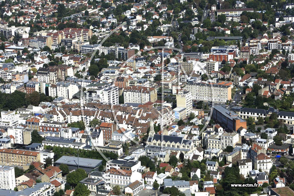 Photo arienne de Enghien-les-Bains