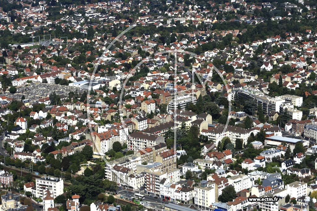 Photo arienne de Enghien-les-Bains