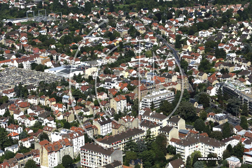 Photo arienne de Enghien-les-Bains