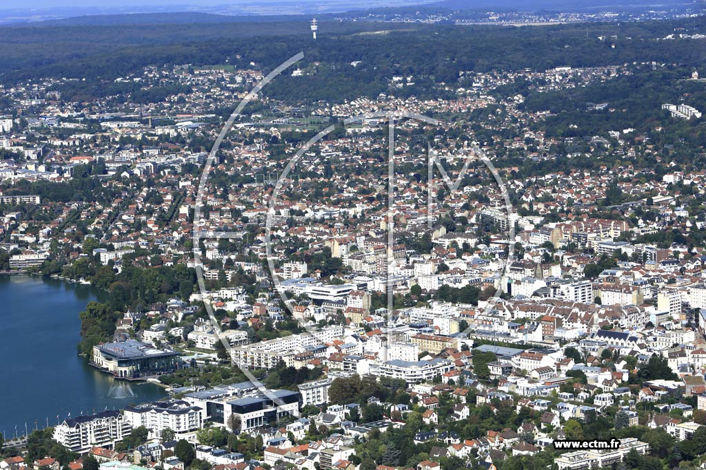 Photo arienne de Enghien-les-Bains