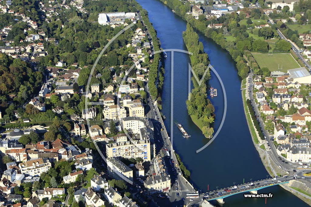 Photo arienne de Pontoise (Centre)