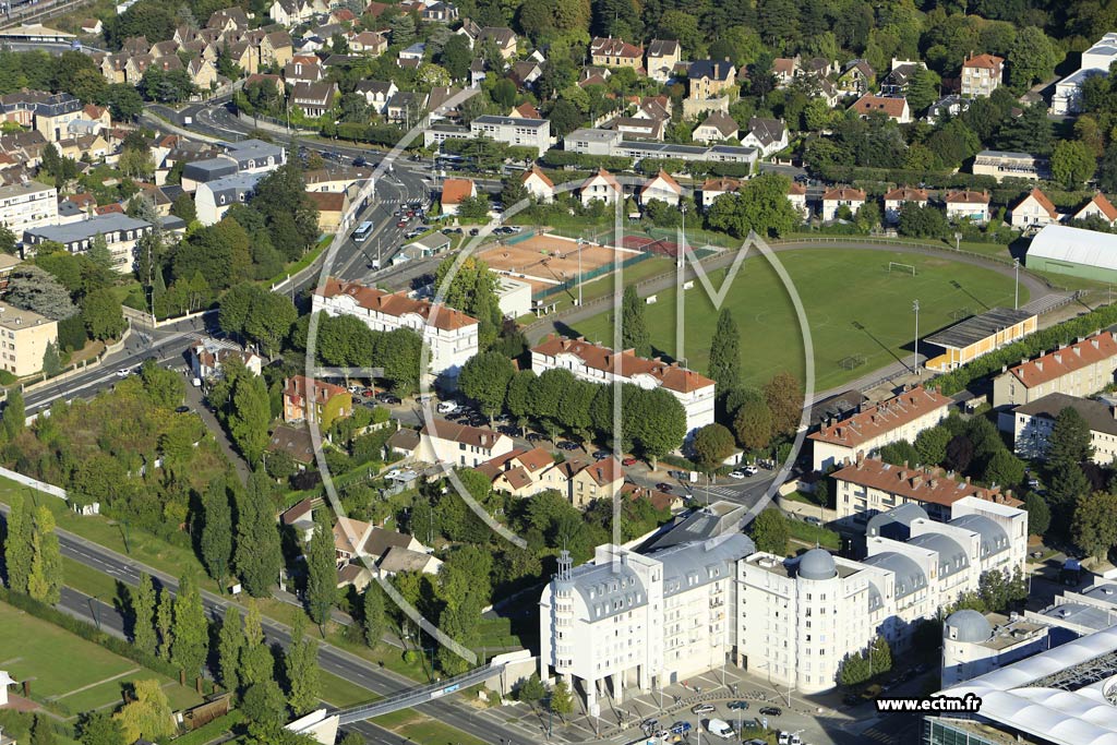 Photo arienne de Pontoise (le Plateau Saint-Martin)