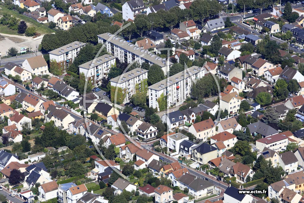 Photo arienne de Antony (Quartier de la Gare)