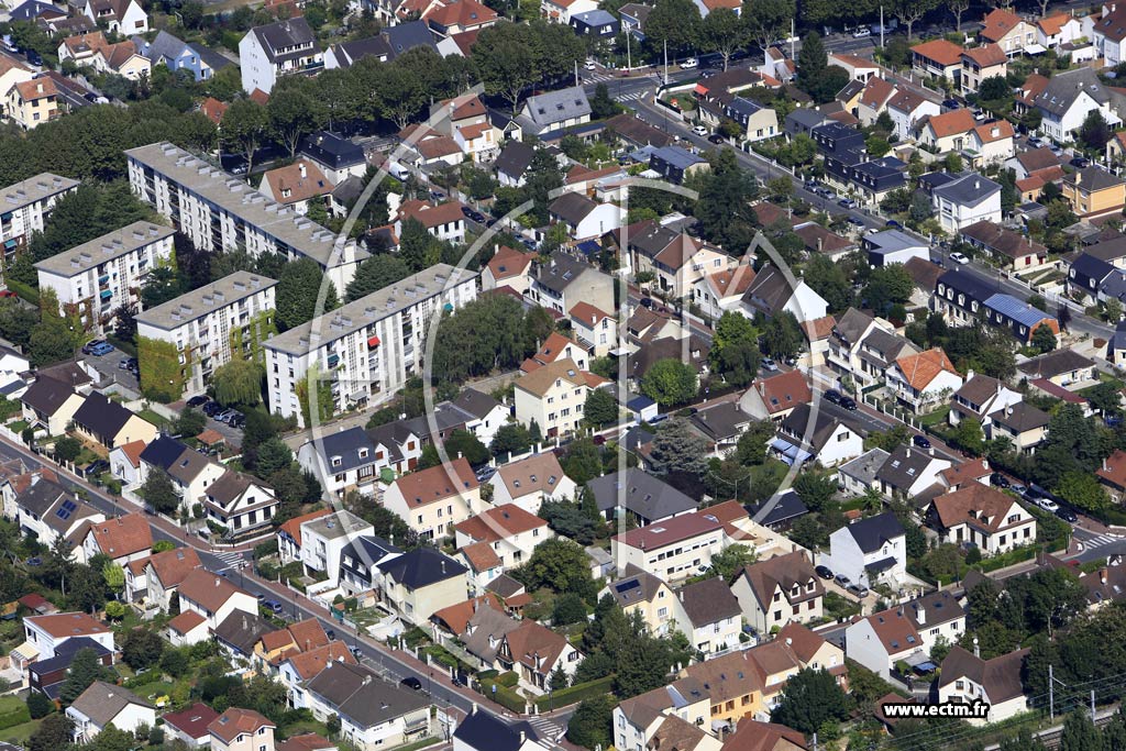 Photo arienne de Antony (Quartier de la Gare)