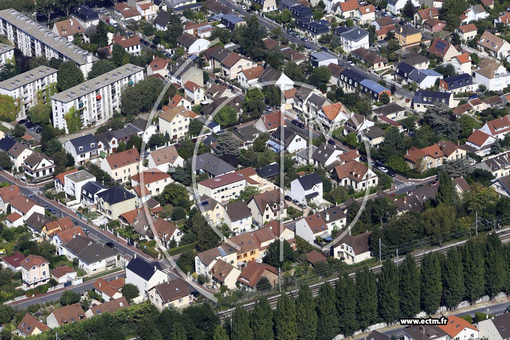 Photo arienne de Antony (Quartier de la Gare)