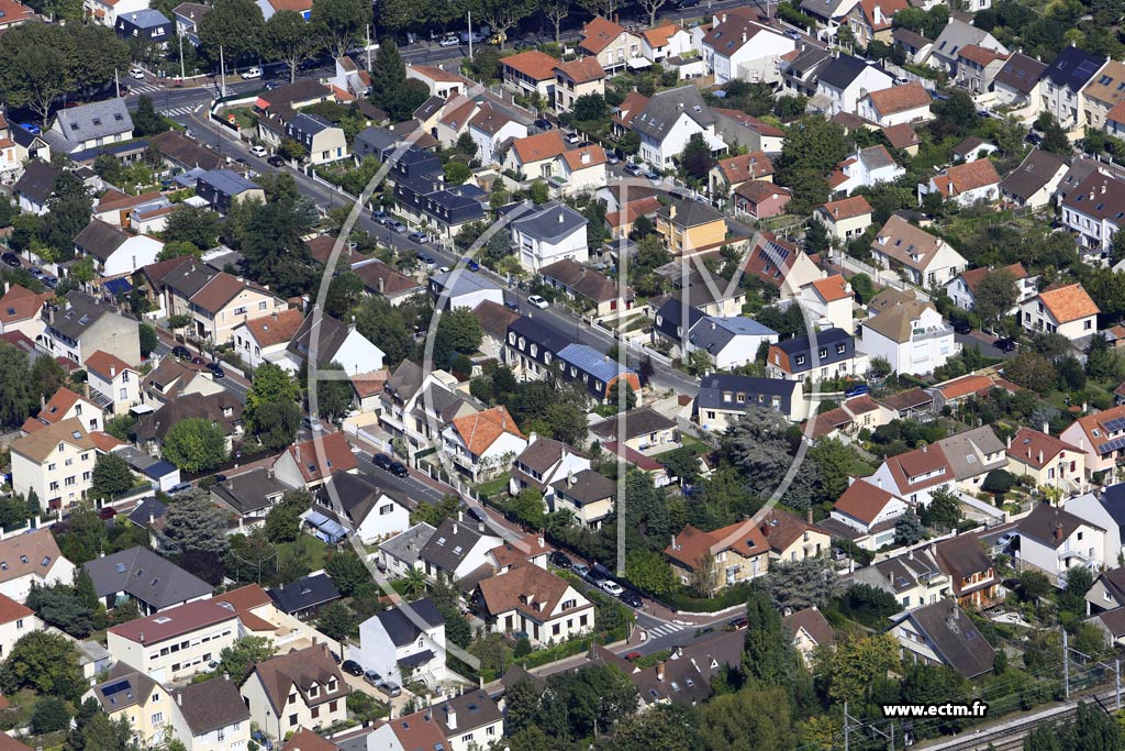 Photo arienne de Antony (Quartier de la Gare)