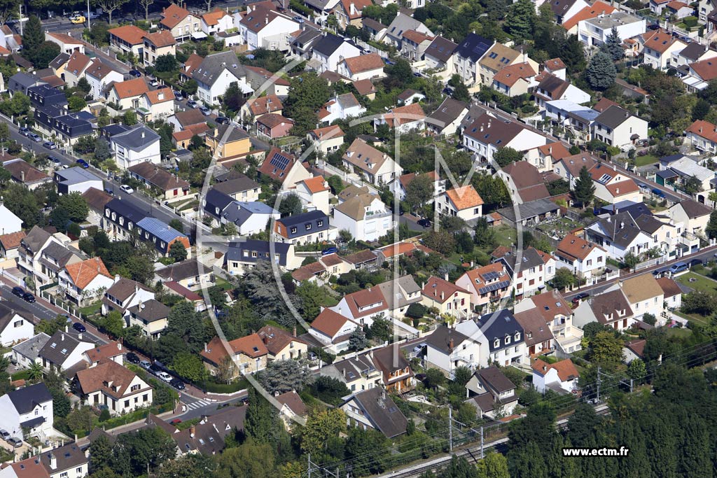 Photo arienne de Antony (Quartier de la Gare)