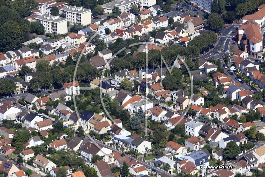 Photo arienne de Antony (Quartier de la Gare)