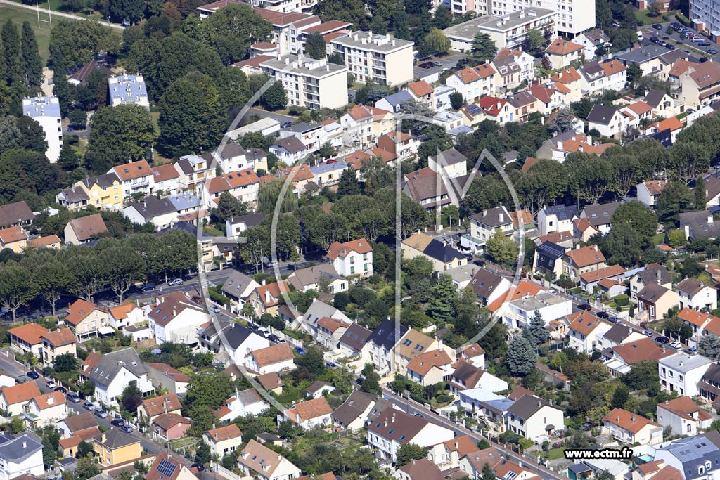 Photo arienne de Antony (Quartier de la Gare)