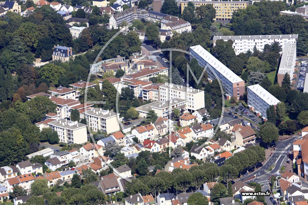 Photo arienne de Antony (Quartier de la Gare)