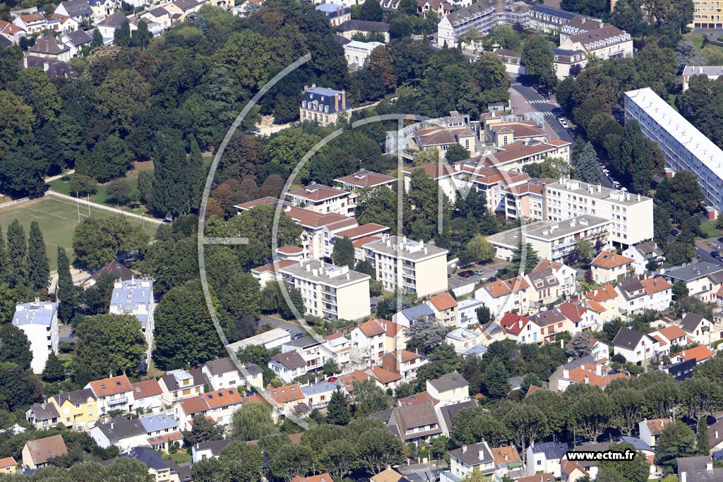 Photo arienne de Antony (Quartier de la Gare)