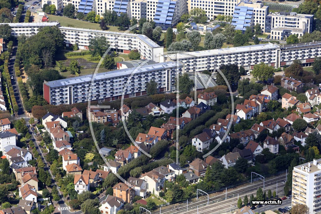 Photo arienne de Antony (Quartier de la Sous Prfecture)