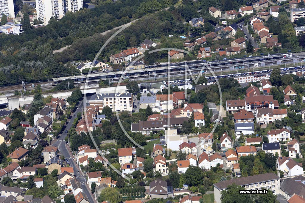 Photo arienne de Massy (Quartier de la Gare)