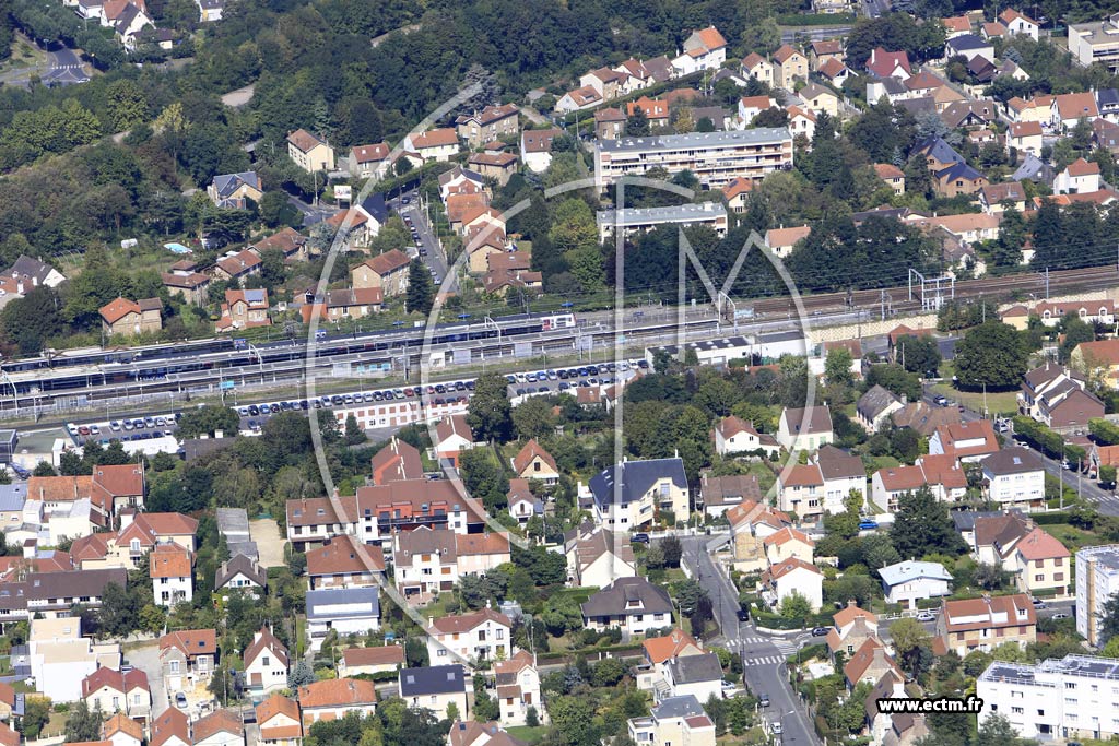 Photo arienne de Massy (Quartier de la Gare)