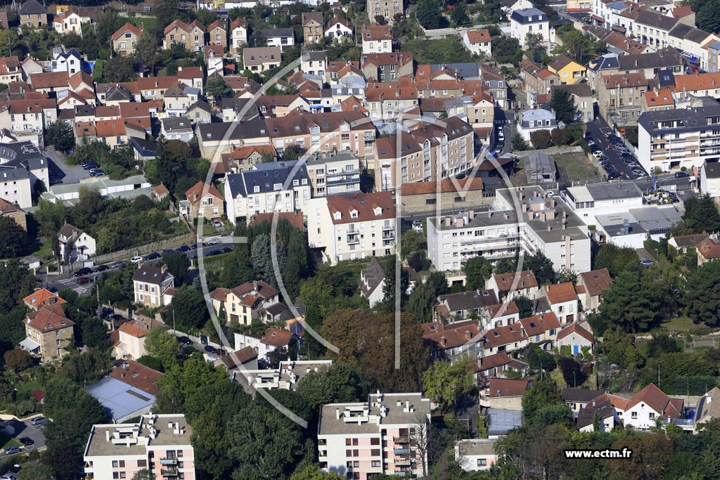 Photo arienne de Palaiseau (Quartier de la Gare)