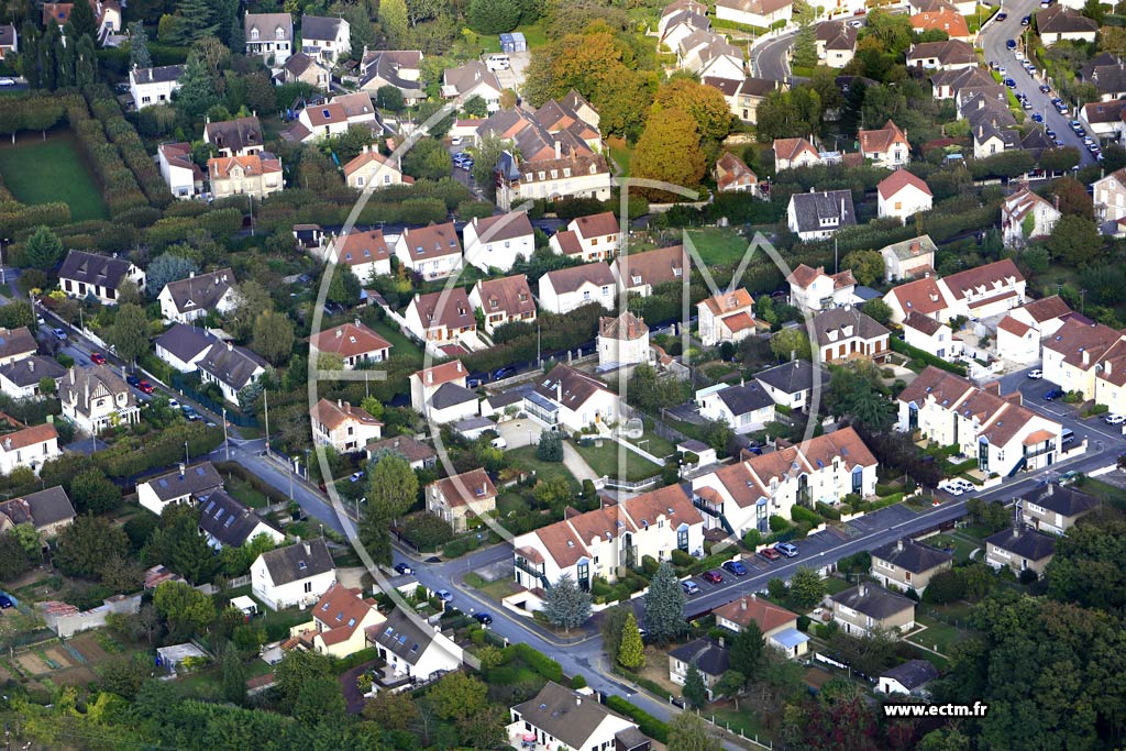 Photo arienne de Cesson (le Sentier Vert)