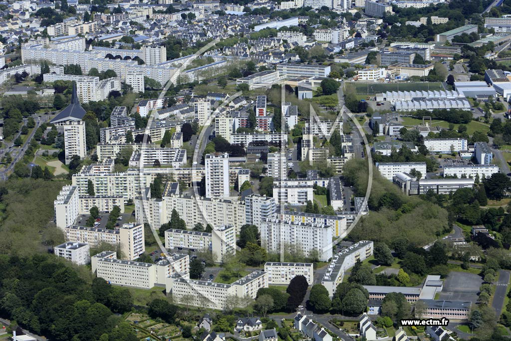 Photo arienne de Brest (Kergoat)