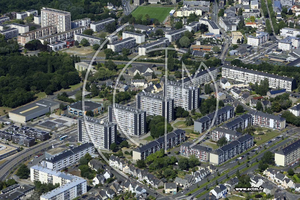Photo arienne de Saint-Brieuc (le Plateau)
