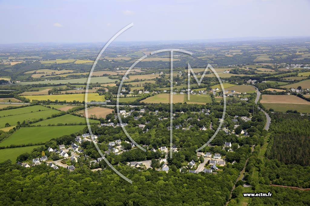 Photo arienne de Saint-Yvi (Lotissement du Bois de Pleuven)