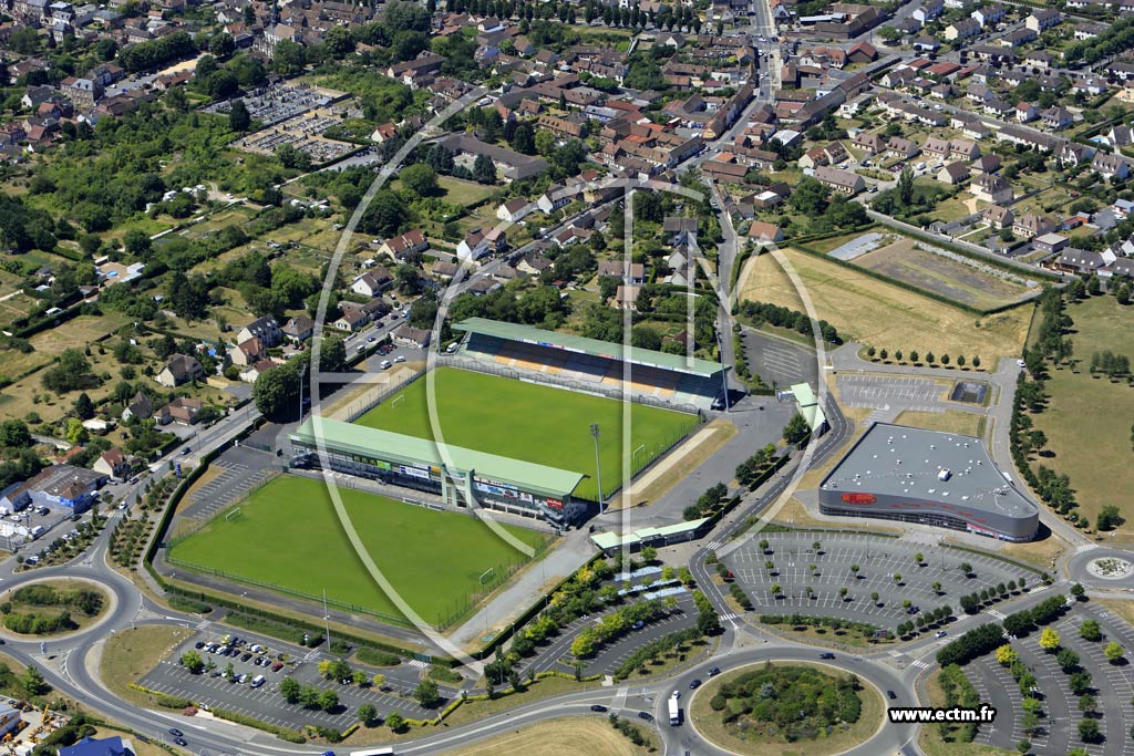 Photo arienne de Beauvais (Manoury - Stade Pierre Brisson)