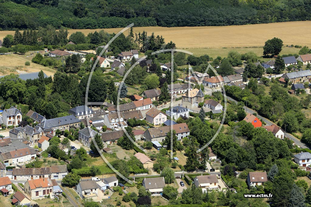 Photo arienne de griselles-le-Bocage