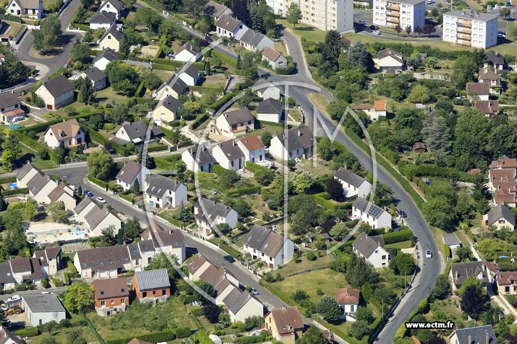 Photo arienne de Pont-sur-Yonne (le Fond de la Croix)