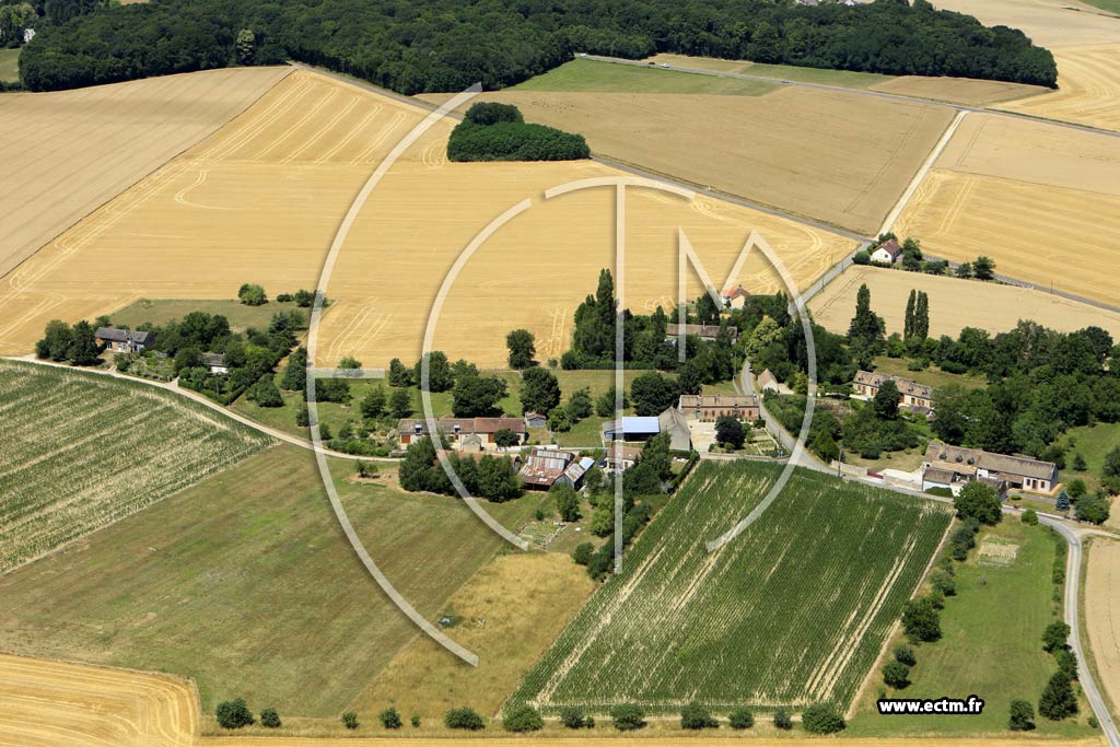 Photo arienne de Saint-Valrien ( les Champs d'Aulnaie)