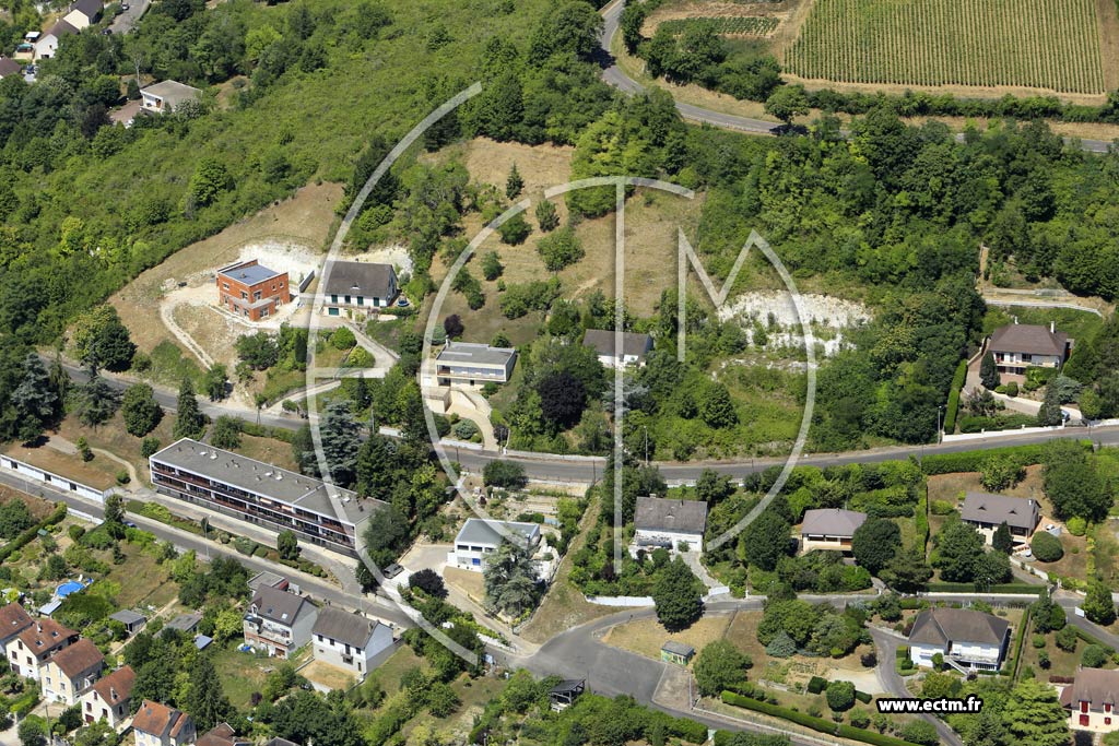 Photo arienne de Joigny (Faubourg de Paris)