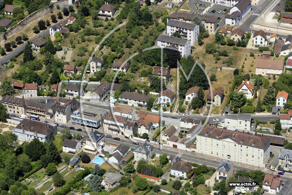 Photo arienne de Joigny (Faubourg Saint-Florentin)