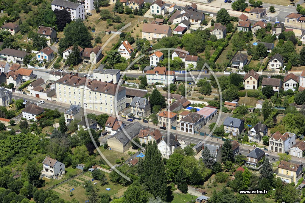 Photo arienne de Joigny (Faubourg Saint-Florentin)