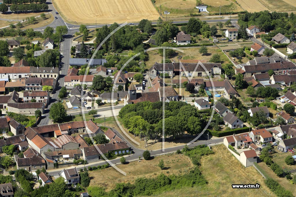 Photo arienne de Migennes (le Vieux Migennes)