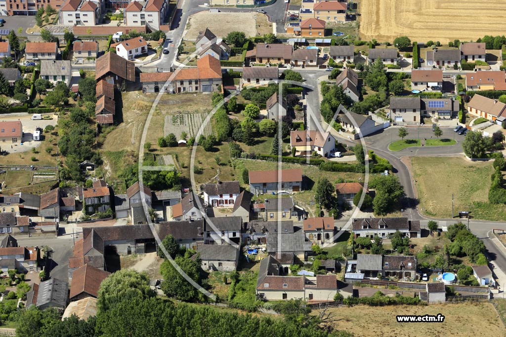 Photo arienne de Migennes (le Vieux Migennes)