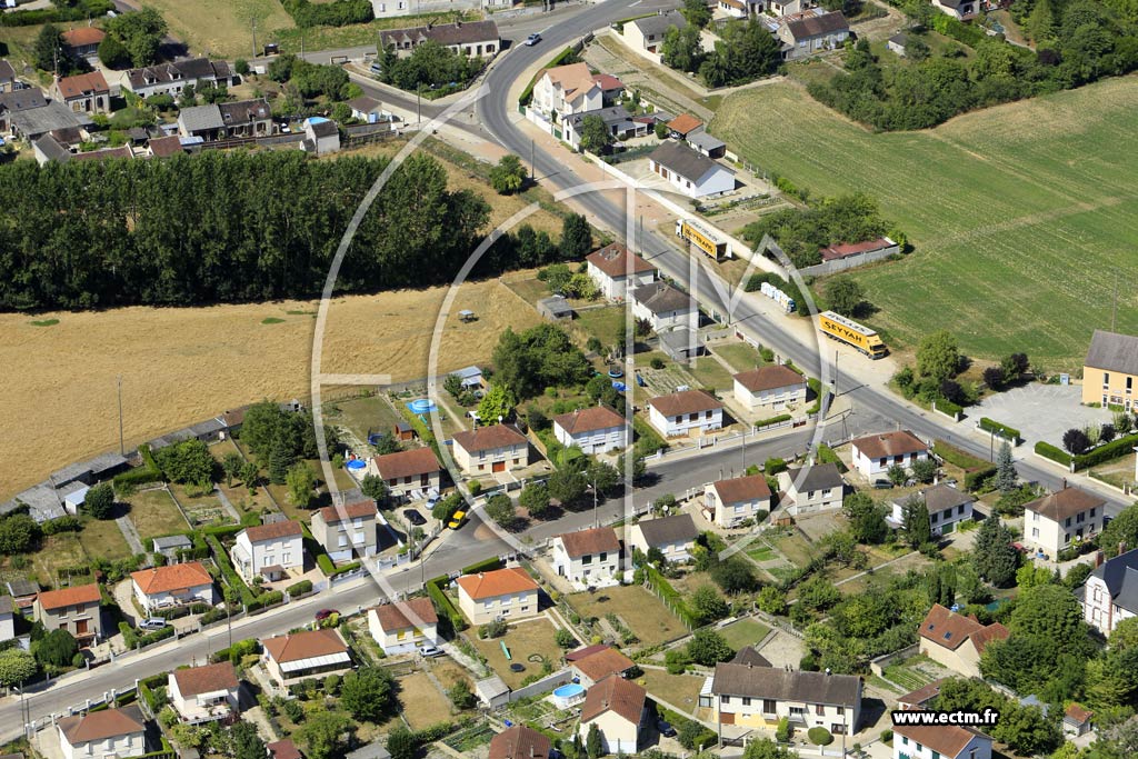 Photo arienne de Migennes (Pot Lev)