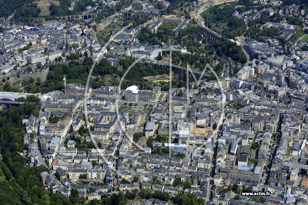 Photo arienne de Luxembourg (Gare)